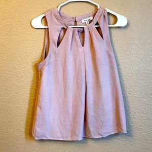 Dusty Rose Sleeveless Blouse